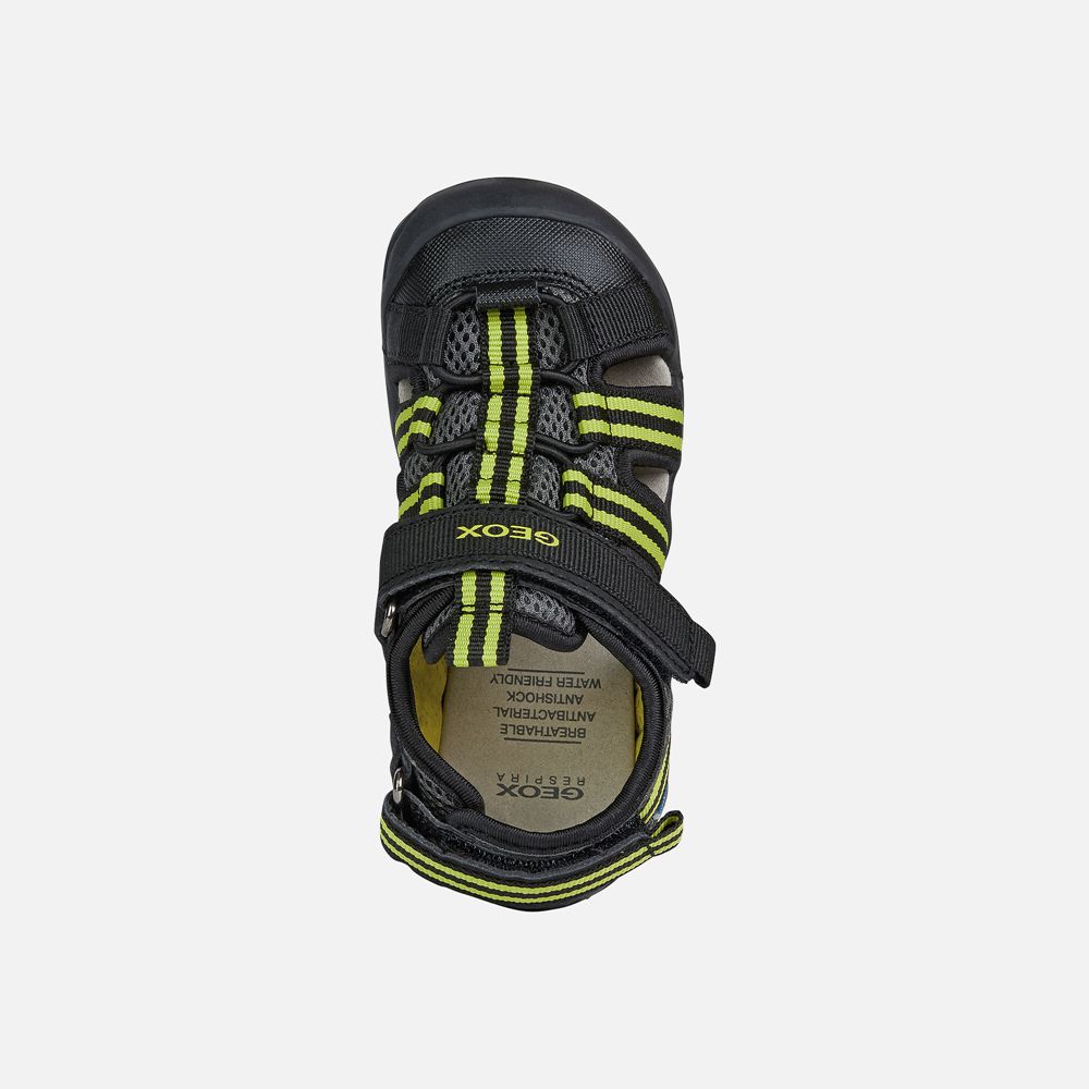 Sandales Geox Kyle - Noir/Vert - Garcon 861409-VSF